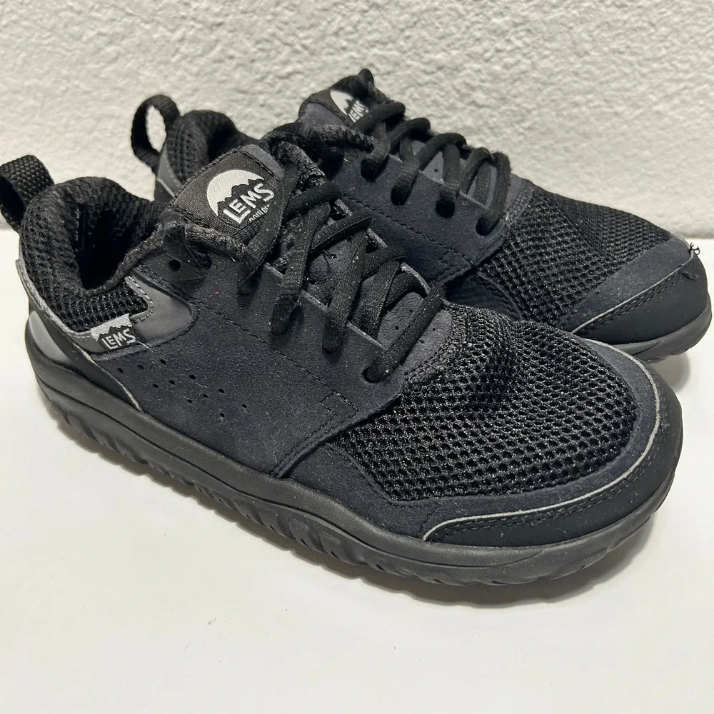 Lems Primal Zen Asphalt Barefoot Shoes Mens 5 Womens 6.5 Minimalist Sneakers